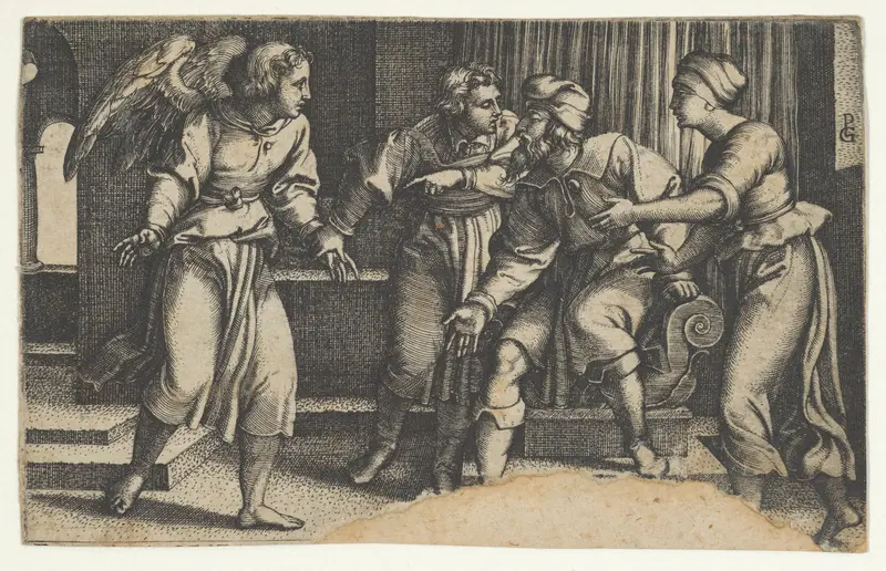 Tobias and the Archangel Raphael, from "The Story of Tobias"
