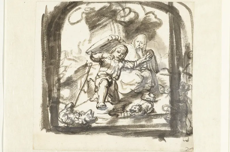 Tobias en de vis Wall Art by Nicolaes Maes - High-Resolution Digital Print