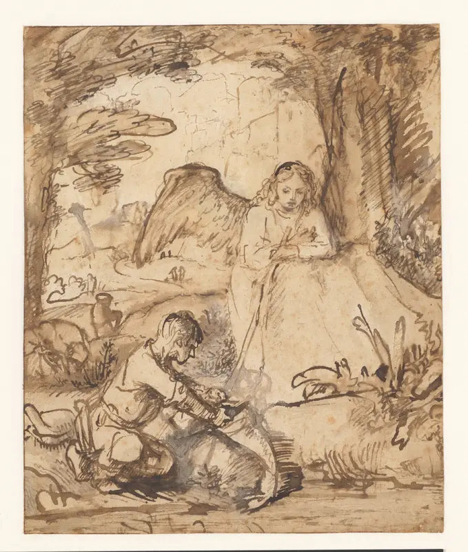 Tobias en de vis Wall Art by Philips Koninck - High-Resolution Digital Print