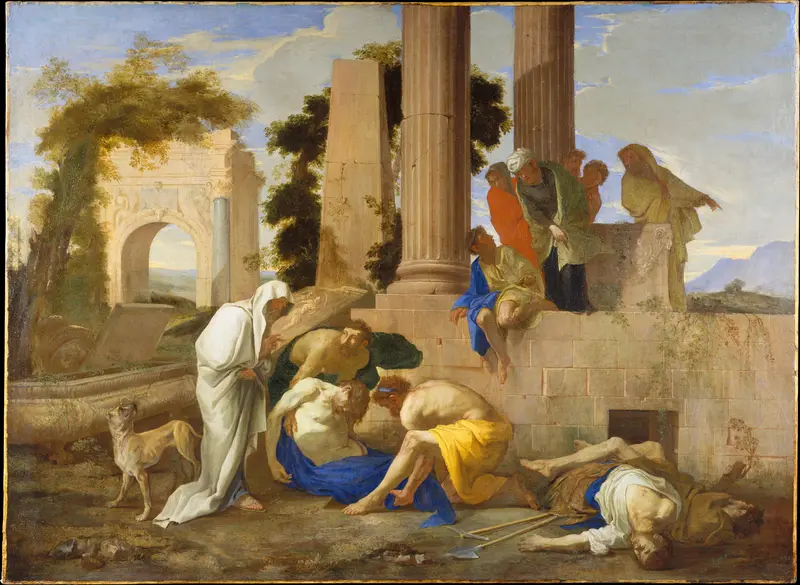 Tobit Burying the Dead Wall Art by Andrea di Lione - High-Resolution Digital Print