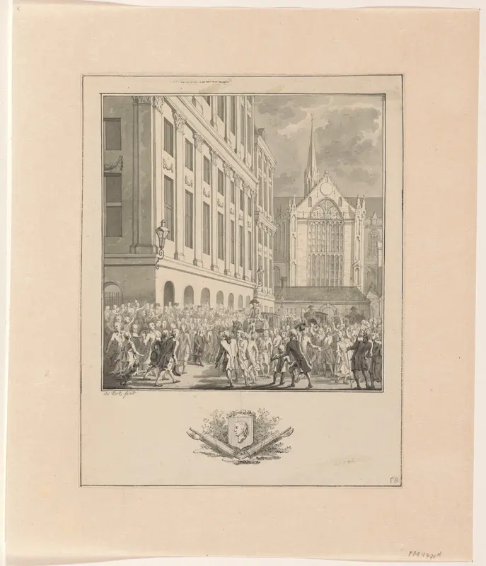 Toejuiching van Hendrik Danielsz. Hooft op de Dam, 1787 Wall Art by Unknown - High-Resolution Digital Print