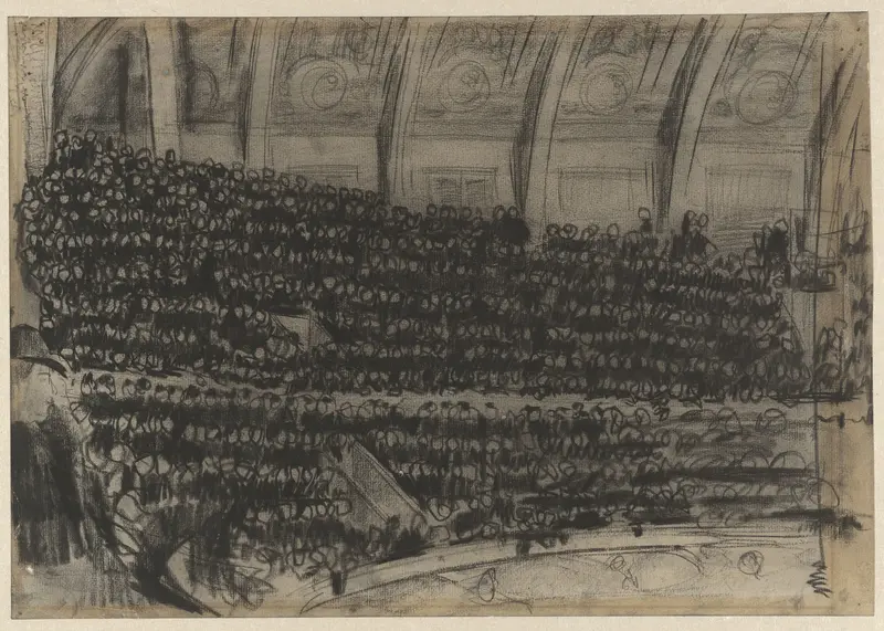Toeschouwers op de tribunes van Circus Carré Wall Art by Gerrit Willem Dijsselhof - High-Resolution Digital Print