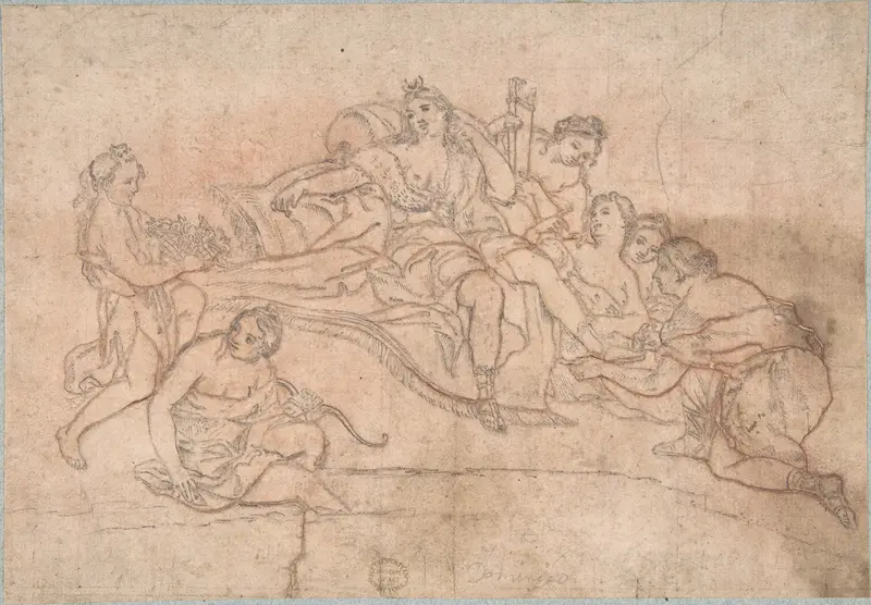 Toilet of Diana Wall Art by Anonymous, Italian, Roman-Bolognese, 17th century - High-Resolution Digital Print
