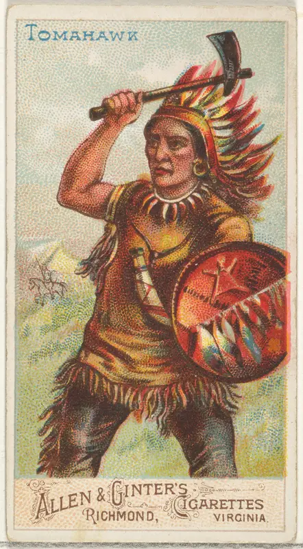 Tomahawk, from the Arms of All Nations series (N3) for Allen & Ginter Cigarettes Brands Wall Art by Allen & Ginter - High-Resolution Digital Print