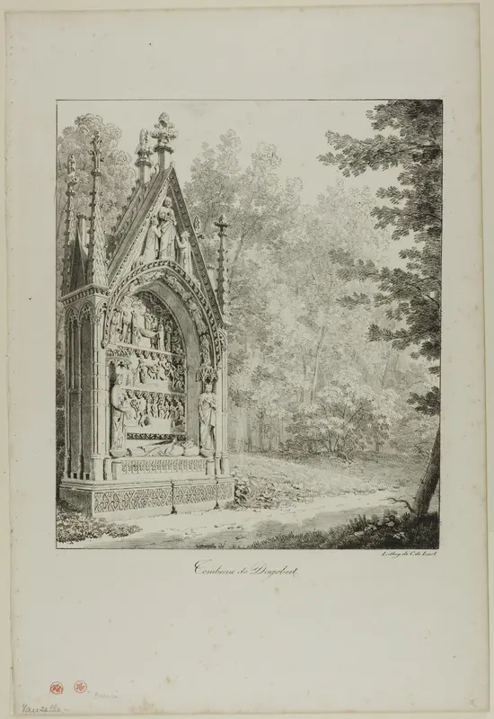 Tomb of Dagobert Wall Art by Jean Libin Vaurelle - High-Resolution Digital Print