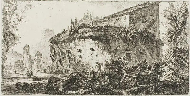 Tomb of the Scipios, plate 18 from Some Views of Triumphal Arches and other arches Wall Art by Giovanni Battista Piranesi - High-Resolution Digital Print
