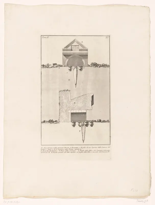 Tombe in de grafkamers van L. Arruntius Wall Art by Unknown - High-Resolution Digital Print