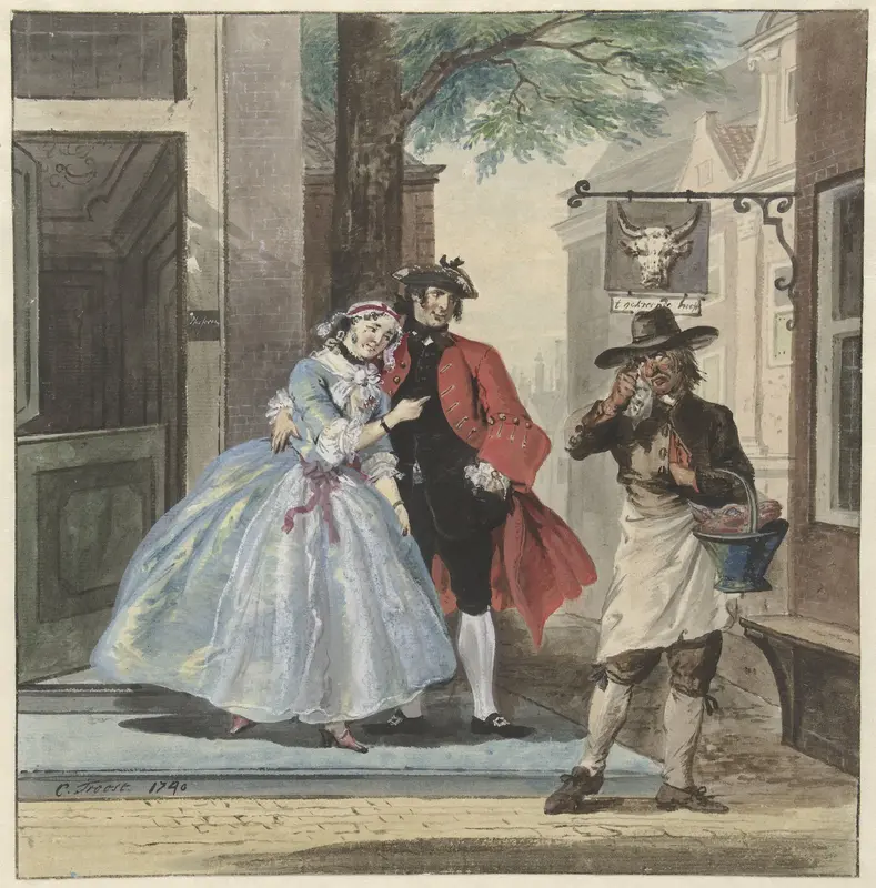 Toneelscène uit Pefroen met het schaapshoofd Wall Art by Unknown - High-Resolution Digital Print