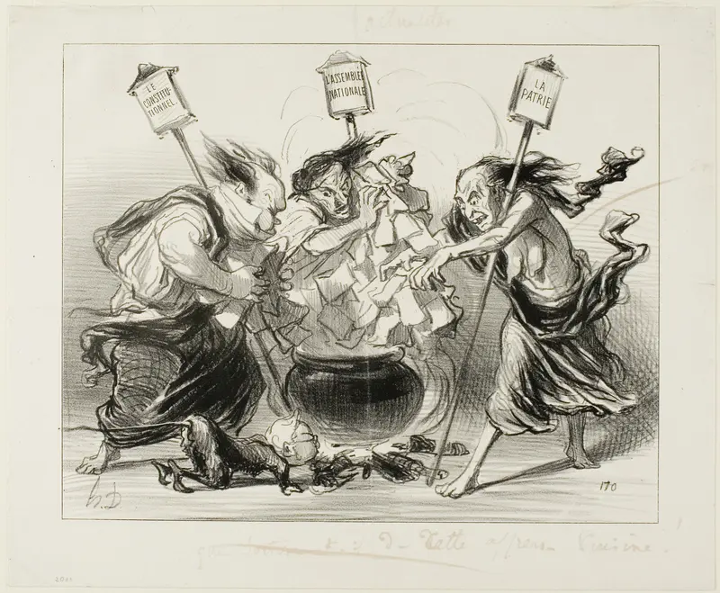 Too Many Cooks Spoil the Broth, plate 129 from Actualités