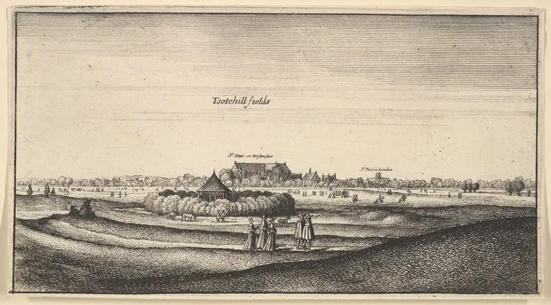 Tootehill fields (Tothill Fields, London) Wall Art by Wenceslaus Hollar - High-Resolution Digital Print