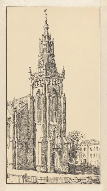 Toren van de Grote Kerk te Schagen Wall Art by Unknown - High-Resolution Digital Print