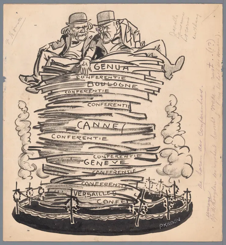 Toren van verdragen gesloten op conferenties, 1922 Wall Art by Unknown - High-Resolution Digital Print