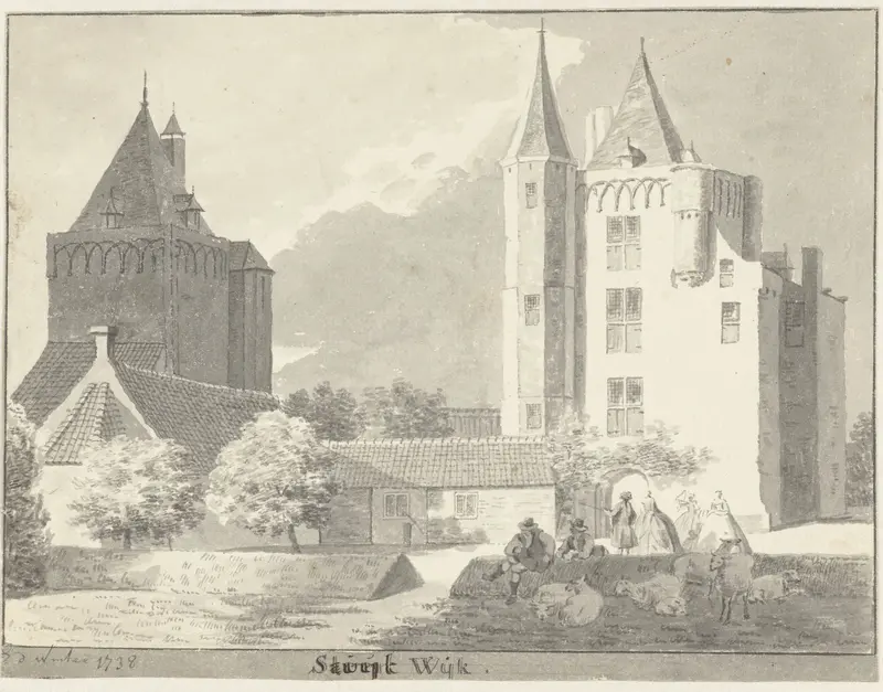 Torens van kasteel Suijt Wijk Wall Art by Hendrik de Winter - High-Resolution Digital Print