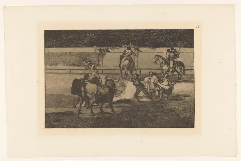 Torero met brandende banderillas Wall Art by Eugène Loizelet - High-Resolution Digital Print