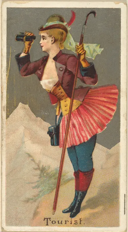 Tourist, from the Occupations for Women series (N166) for Old Judge and Dogs Head Cigarettes Wall Art by Goodwin & Company - High-Resolution Digital Print