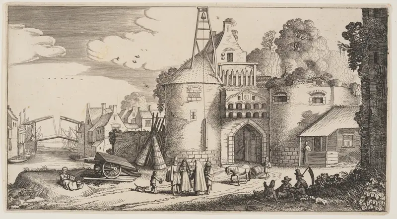 Town Gate, from Landscapes (Playsante Lantschappen)