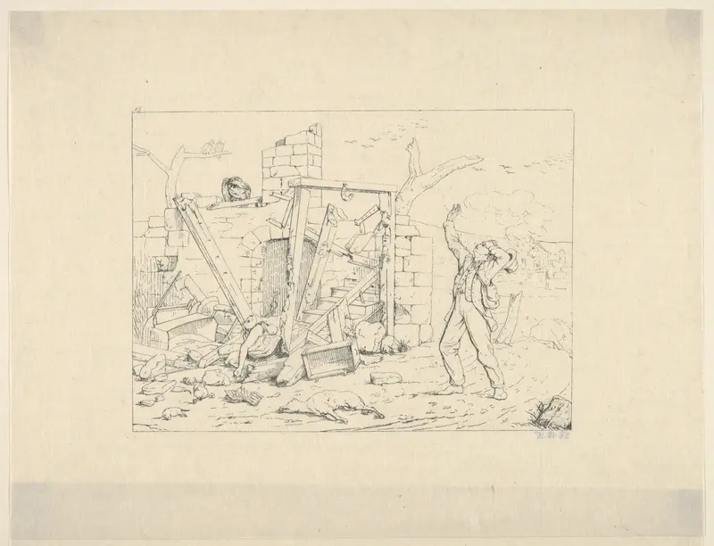 Tracks of the Armies (from Confederate War Etchings) Wall Art by Adalbert John Volck - High-Resolution Digital Print