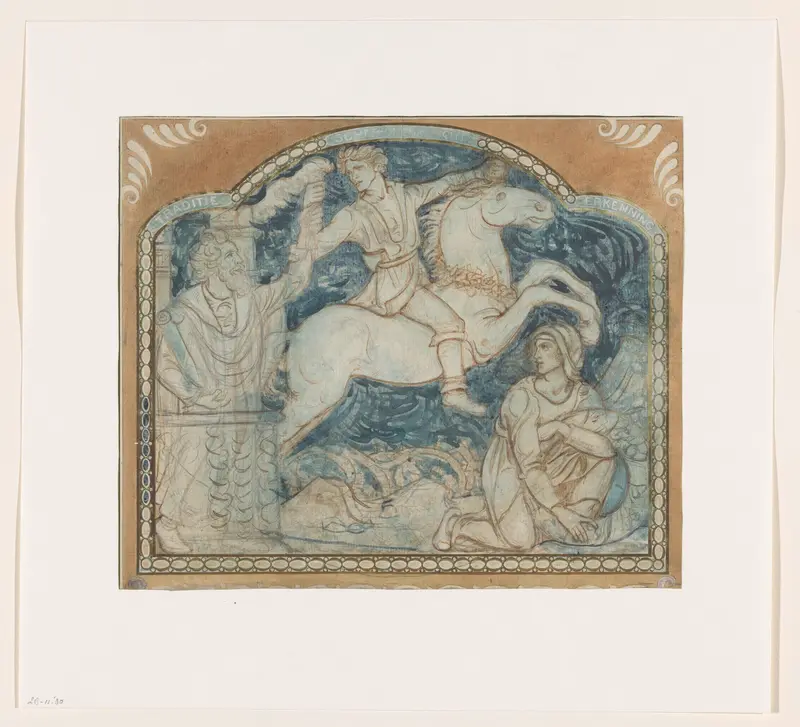 Traditie, Scheppingskracht en Erkenning Wall Art by Richard Nicolaüs Roland Holst - High-Resolution Digital Print