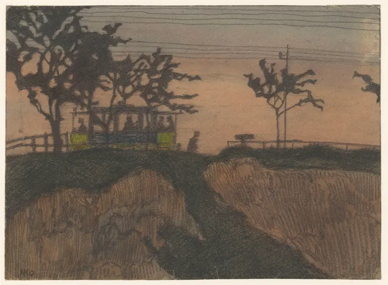 Tram op de Scheveningseweg Wall Art by Unknown - High-Resolution Digital Print