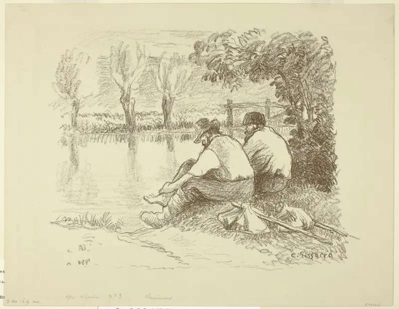 Tramps Wall Art by Camille Pissarro - High-Resolution Digital Print