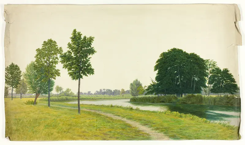 Tranquil Park Scene Wall Art by Unknown artist - High-Resolution Digital Print