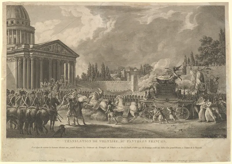 Translation de Voltaire au Panthéon Français Wall Art by Simon Charles Miger - High-Resolution Digital Print