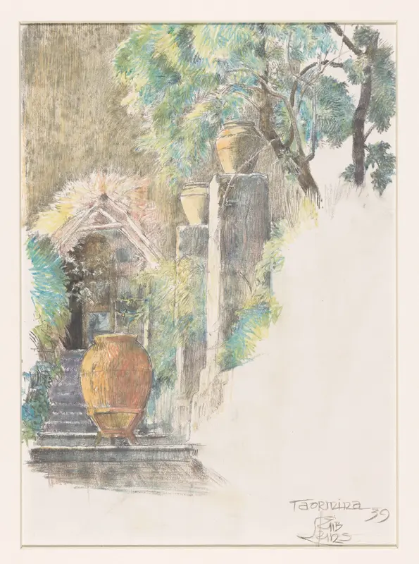 Trap in tuin te Taormina Wall Art by Unknown - High-Resolution Digital Print
