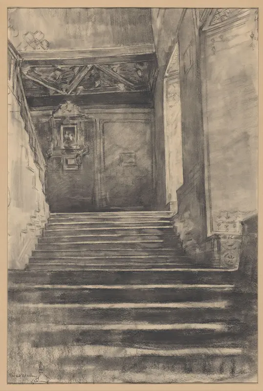 Traphal van het Casa de Pilatos te Sevilla Wall Art by Unknown - High-Resolution Digital Print