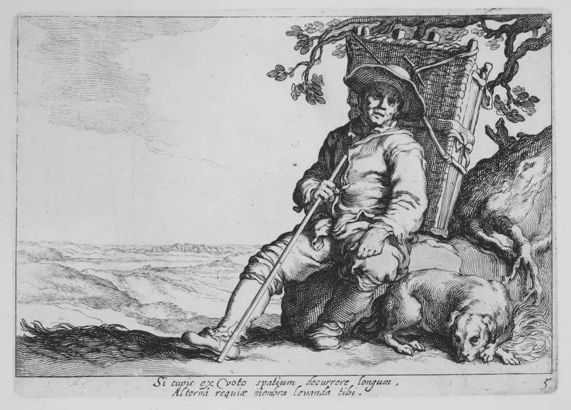 Traveler with Dog, from "Sixteen Peasant Subjects"