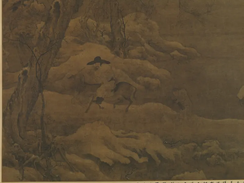 Travelers in a Wintry Forest