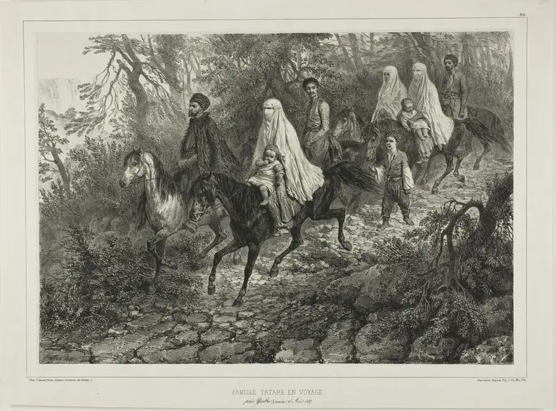 Traveling Tartar Family, Near Yalta, Crimea, August 15, 1837
