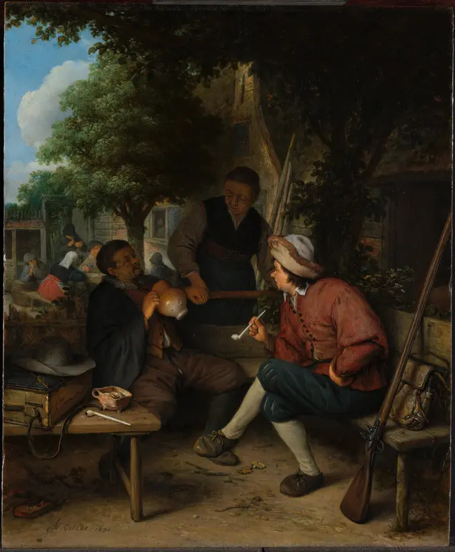 Travellers at Rest Wall Art by Unknown - High-Resolution Digital Print