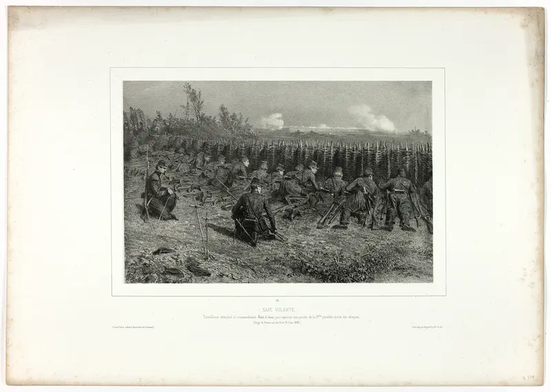 Travelling sappers, from Souvenirs d’Italie: Expédition de Rome