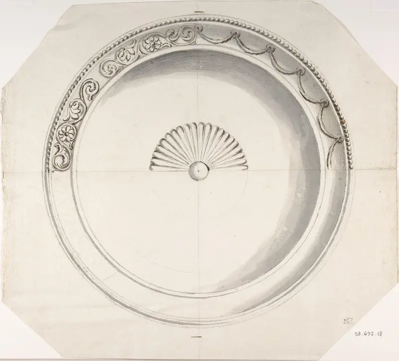 Tray or Platter with Two Alternate Designs Wall Art by Anonymous, Italian, 19th century - High-Resolution Digital Print