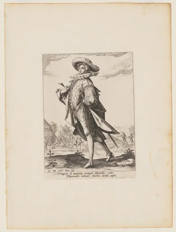 Treasurer, from Officers and Soldiers of the Bodyguard of Emperor Rudolph II Wall Art by Jacob de Gheyn, II - High-Resolution Digital Print