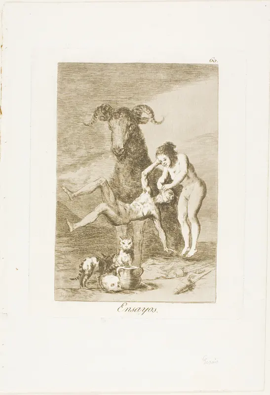 Trials, plate 60 from Los Caprichos