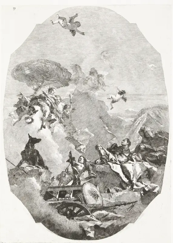 Triomf van Mars Wall Art by Lorenzo Baldissera Tiepolo - High-Resolution Digital Print
