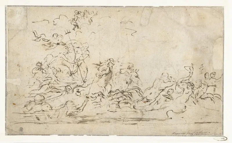 Triomf van Neptunus en Amphitrite Wall Art by Unknown - High-Resolution Digital Print