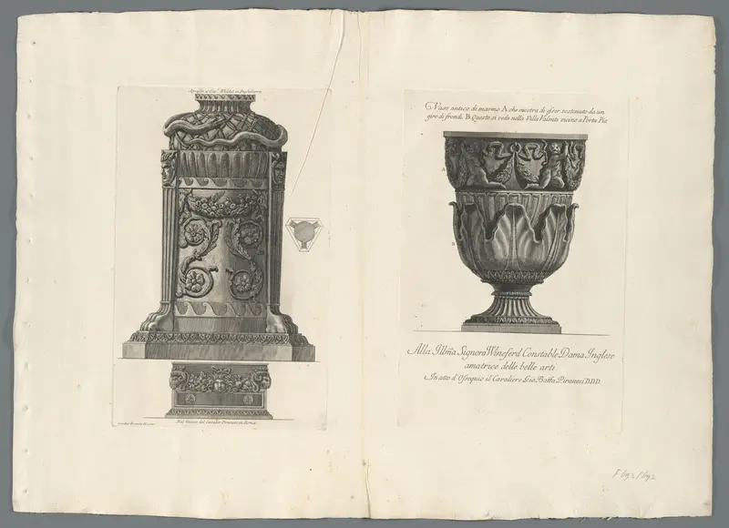 Tripod met ouroborus en vaas met putti Wall Art by Unknown - High-Resolution Digital Print