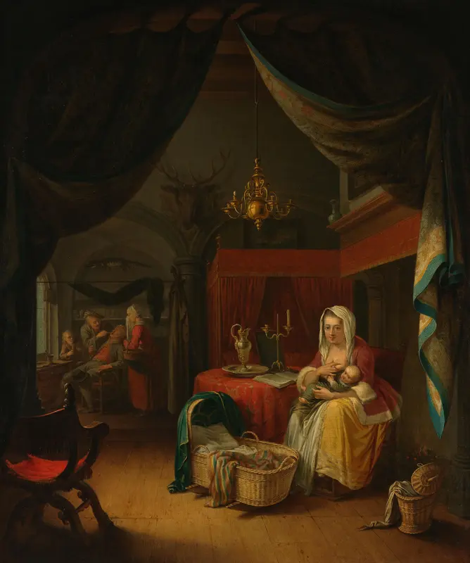 Triptych: Allegory of Art Training Wall Art by Willem Joseph Laquy - High-Resolution Digital Print