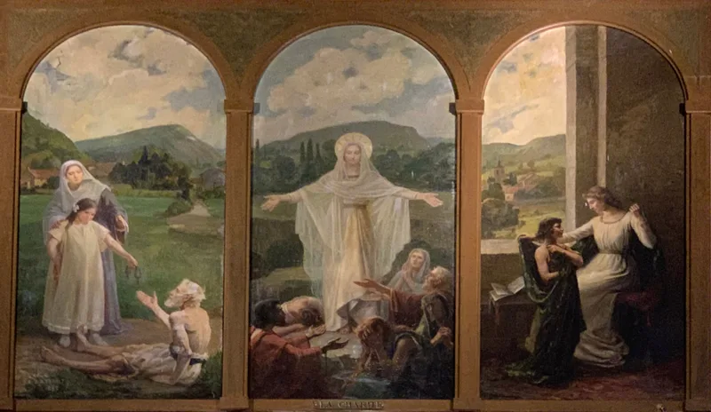 Triptych La Charité Wall Art by Anne-Marie Esprit - High-Resolution Digital Print