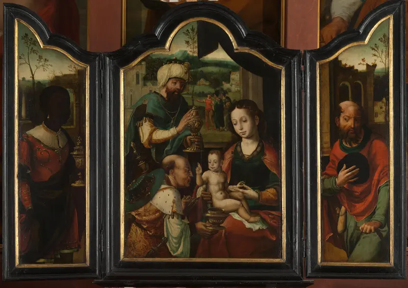 Triptych with the Adoration of the Magi Wall Art by Unknown - High-Resolution Digital Print