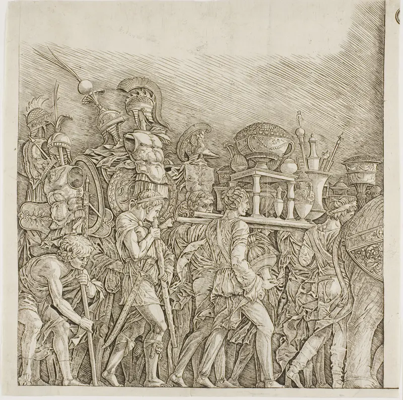 Triumph of Caesar: Soldiers Carrying Trophies Wall Art by School of Andrea Mantegna - High-Resolution Digital Print
