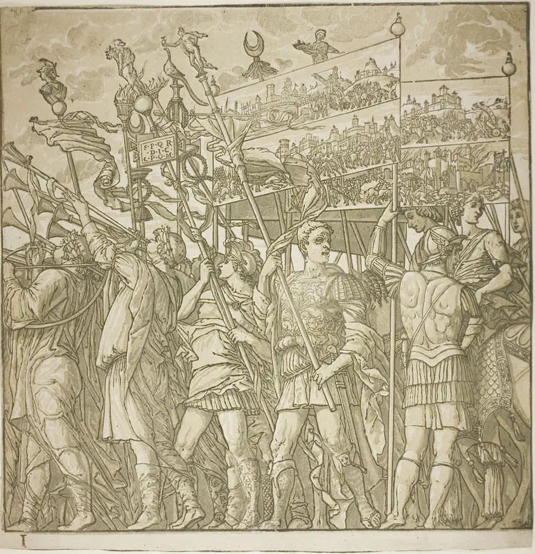 Triumph of Caesar Wall Art by Andrea Andreani - High-Resolution Digital Print
