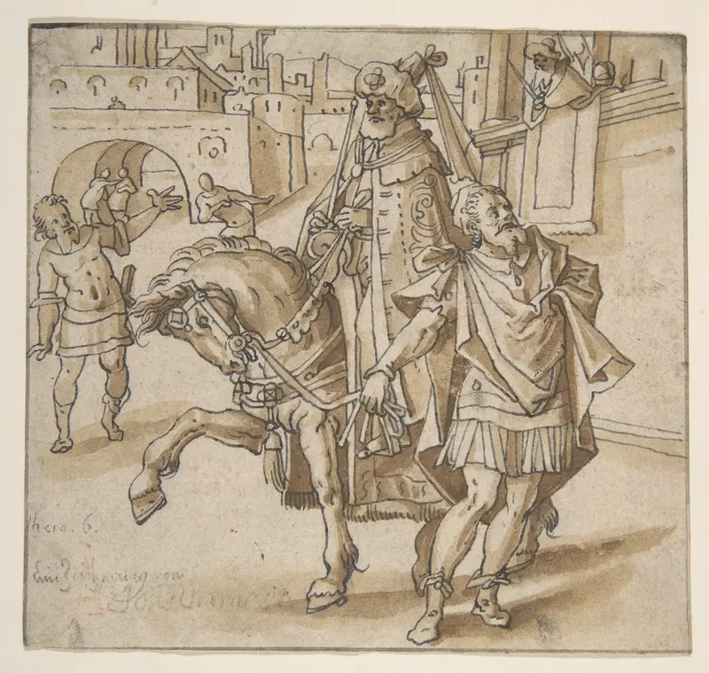 Triumph of Mordecai Wall Art by Hans Ulrich Fisch vom Stein I - High-Resolution Digital Print