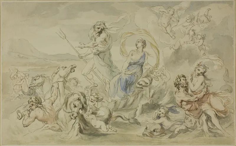 Triumph of Neptune Wall Art by Giovanni Battista Cipriani - High-Resolution Digital Print
