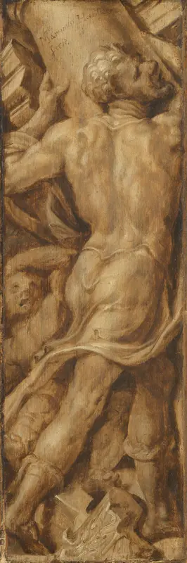 Triumph over Sin: Samson Destroying the Temple of the Philistines Wall Art by Unknown - High-Resolution Digital Print