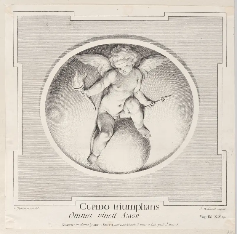 Triumphant Cupid Wall Art by Jean Michel Liotard - High-Resolution Digital Print