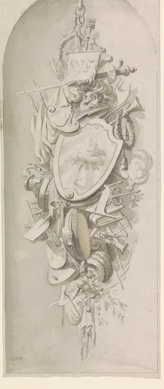Trofee met diverse attributen Wall Art by Unknown - High-Resolution Digital Print