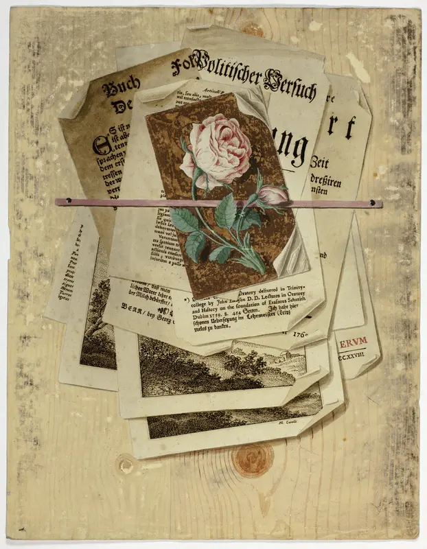 Trompe L'Oeil: Papers Pinned to Wall Wall Art by Martin Cerulli - High-Resolution Digital Print